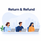 Clean return and refund service graphic for smart home sensor