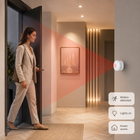 Motion sensor smart scene controlling hallway lighting