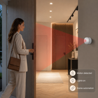 Smart lighting automation triggered by PIR motion sensor