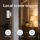 Local scene trigger example with door sensor hub and light automation