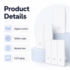 Product details card for Zigbee wall presence radar switch