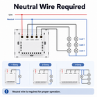 Neutral wire required diagram for wall presence radar switch