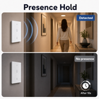 Presence hold duration scene for Zigbee wall radar switch