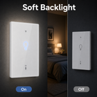 Soft backlight image for Zigbee wall presence radar switch
