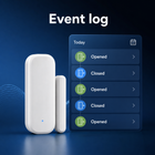 NéoSense Door RF Pro event log showing opened and closed records