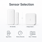 NéoSense Door RF Pro sensor selection overview with RF bridge option