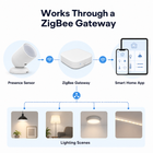 Zigbee presence sensor connected through a generic Zigbee gateway