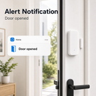 Door opened alert notification for WiFi contact sensor
