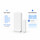 Sync status and alert notification cards for WiFi door sensor