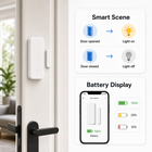 Smart scene and battery display for WiFi door window sensor