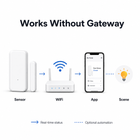 Works without gateway connection diagram for WiFi door sensor