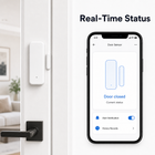 Real-time status interface for WiFi door window sensor