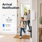 Arrival notification scene for WiFi door window sensor