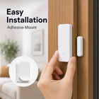Adhesive mount installation of WiFi door window sensor