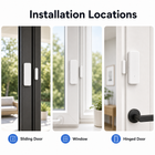 Installation locations for WiFi door and window contact sensor