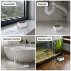 Water detection scenarios for Zigbee rain and leak sensor