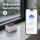 Adjustable sensitivity app interface for rain sensor