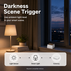 Darkness scene trigger with compatible smart light setup