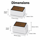 Dimensions diagram for compact rain and leak sensor