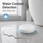 Water contact detection scene with compact leak sensor