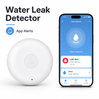 Water leak detector with mobile app alert screen