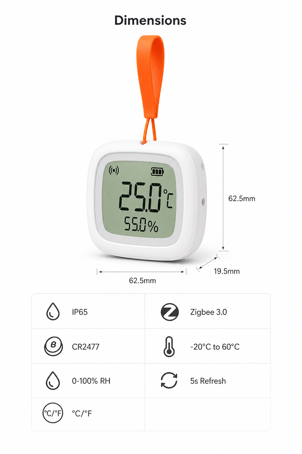 NeoSense Outdoor Pro - dimensions and specifications