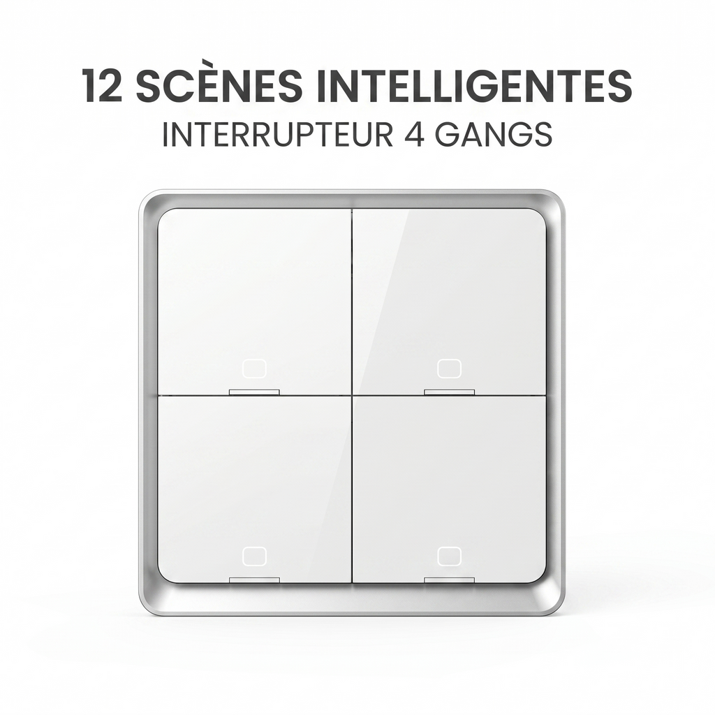 Interrupteur scene quatre gangs douze scenes
