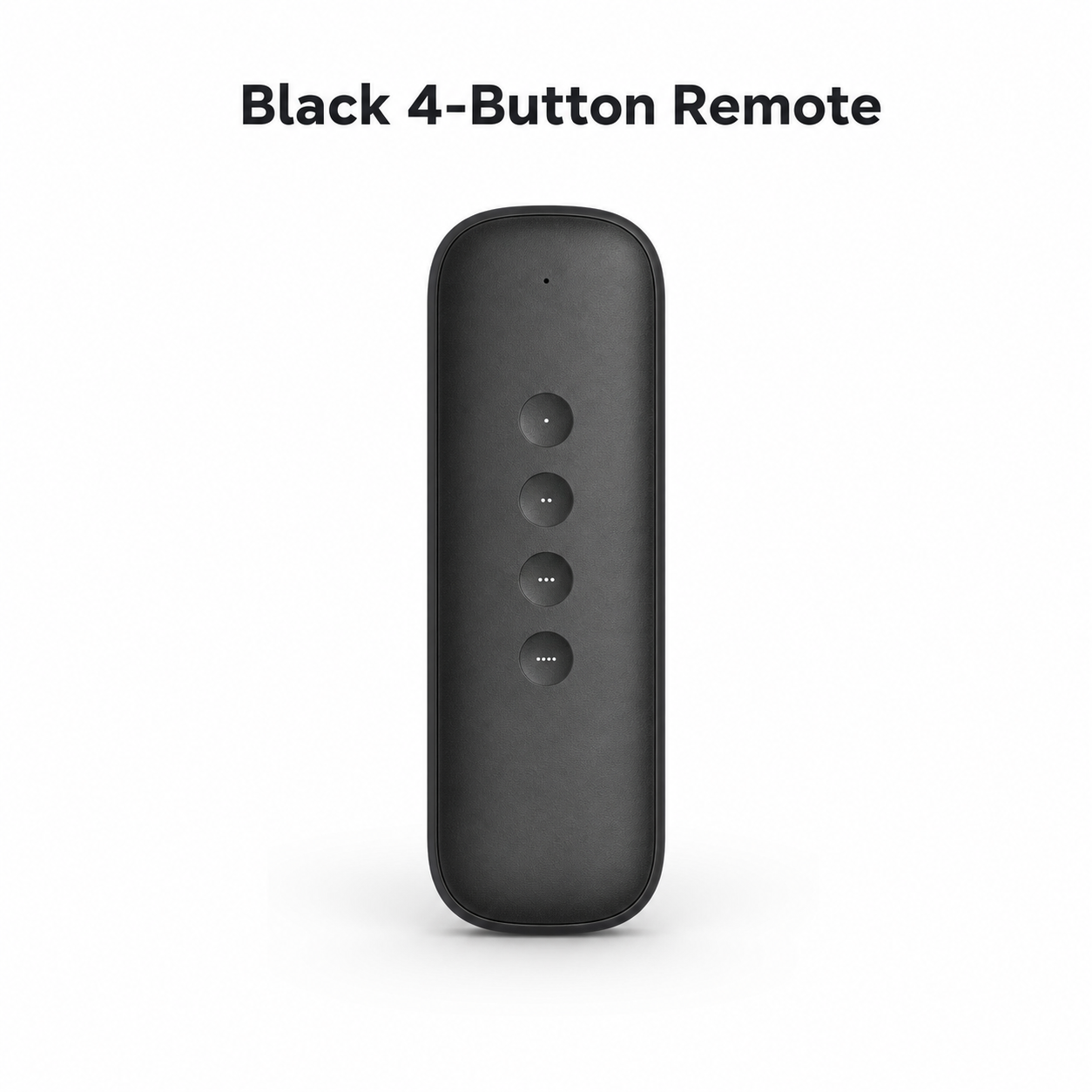 Black 4-button ZigBee scene remote isolated on white background