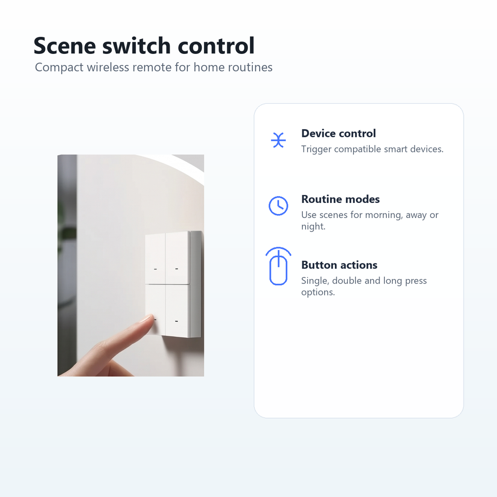 Wireless scene control feature image for NéoScene 4 Pro Comfort remote
