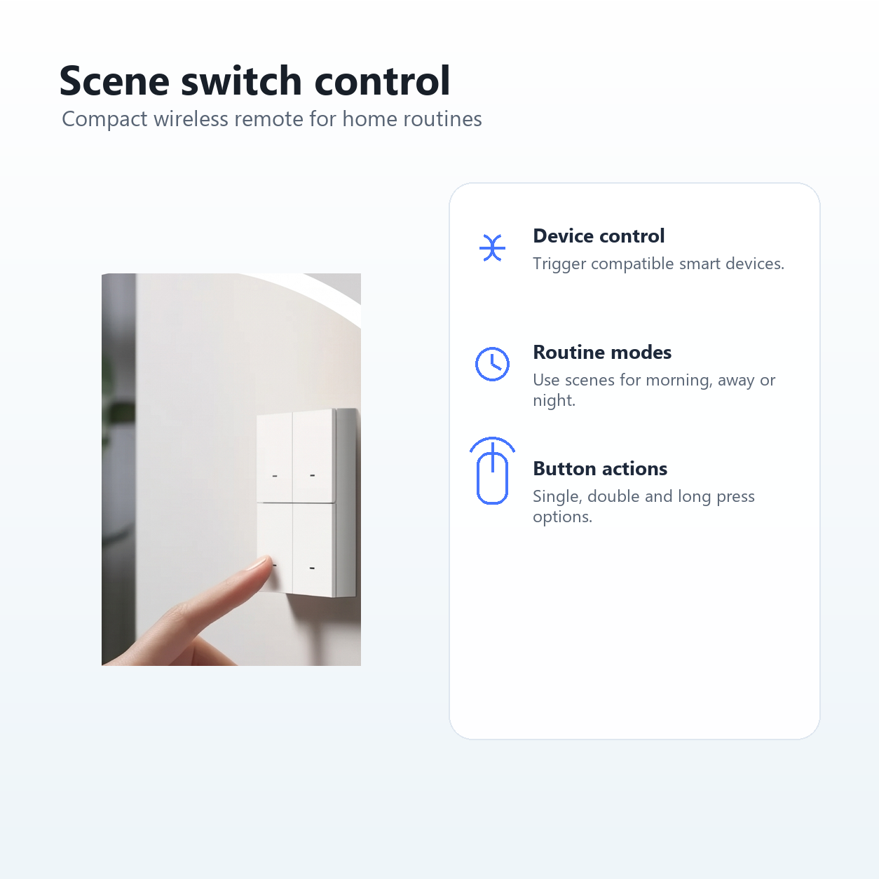Wireless scene control feature image for NéoScene 4 Pro Comfort remote