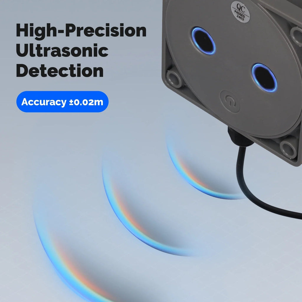 High precision ultrasonic detection visual for liquid level sensor