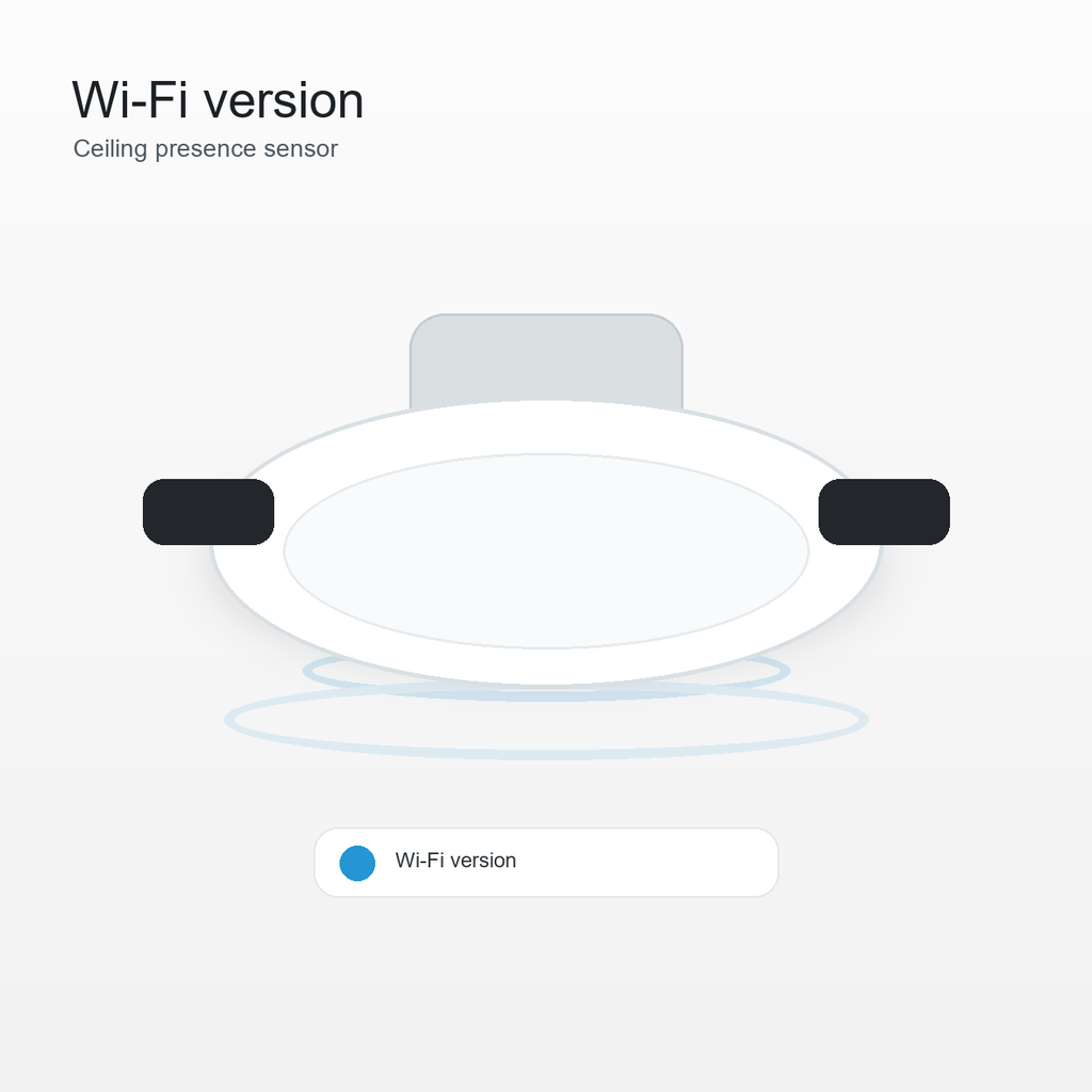 Wi-Fi version ceiling presence sensor packshot
