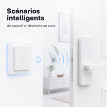 NéoMatter Comfort EU déclenchant des scénarios intelligents avec plusieurs appareils connectés.