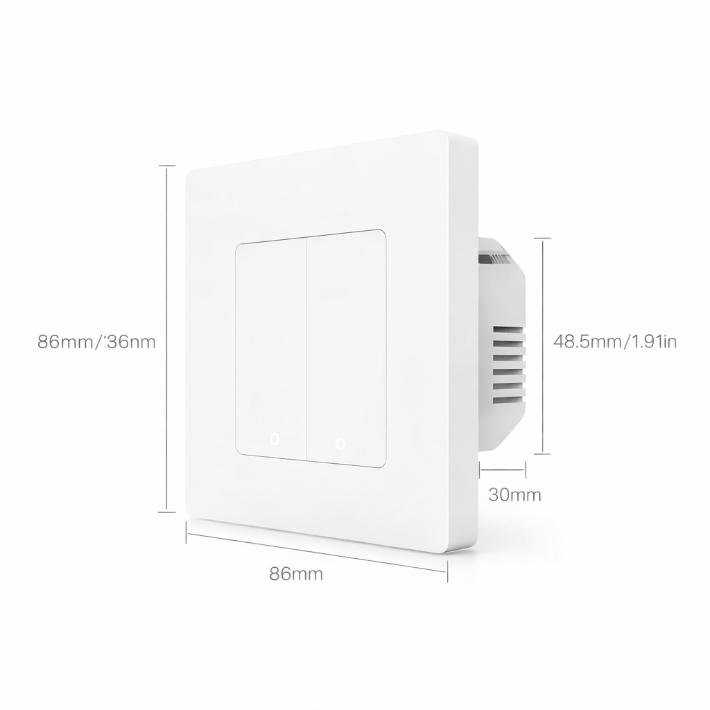 Interrupteur scene Zigbee blanc un bouton profil