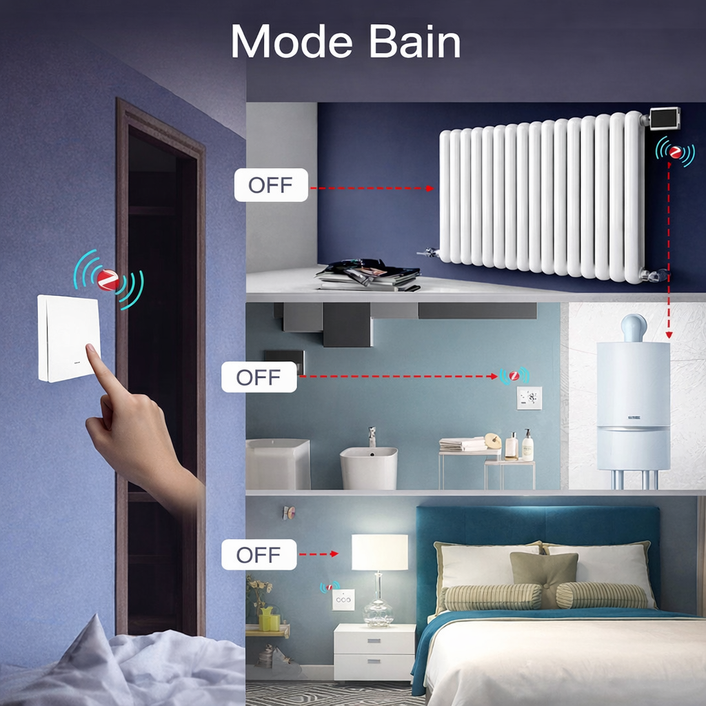 Interrupteur scene Zigbee mode bain