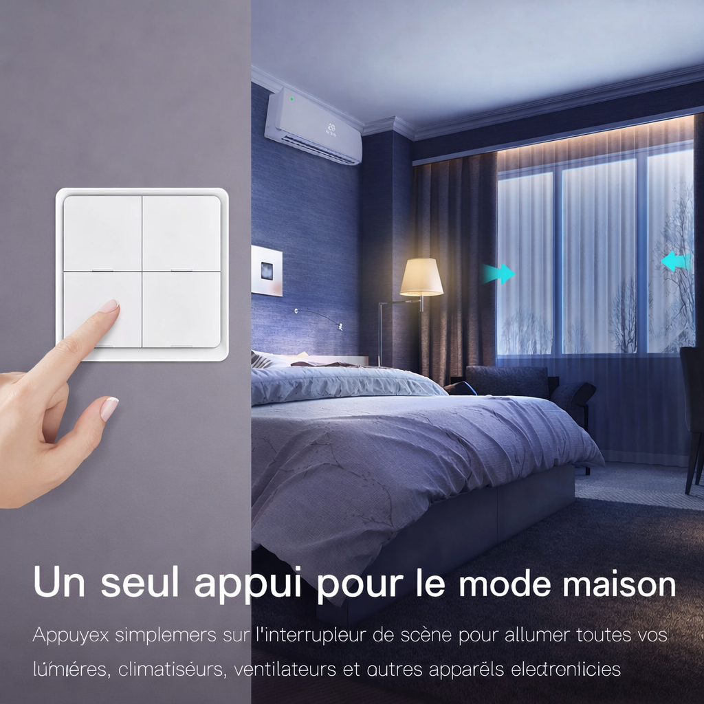 Interrupteur scene Zigbee mode maison