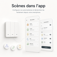 NéoScene 3 Comfort avec scènes personnalisables depuis l’application mobile.