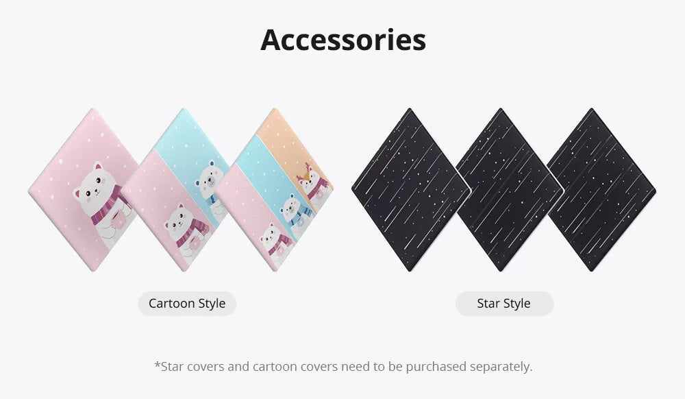 Accessoires SONOFF TX Ultimate avec caches cartoon et star style.