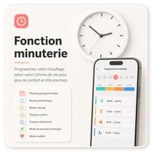 Tete thermostatique minuterie application