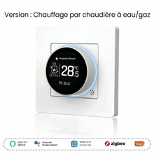 Thermostat Blanc Pur pour chauffage par chaudière eau gaz.