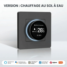 Thermostat Noir Absolu pour chauffage au sol à eau.