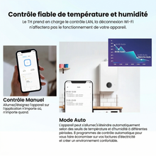 Thermostat controle temperature et humidite