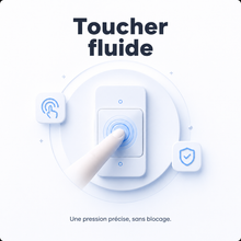 NéoMatter Comfort avec bouton tactile fluide pour une pression précise sans blocage.
