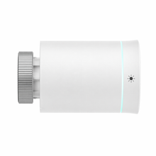 Vanne thermostatique blanche NéoSoft Curve Comfort vue de côté.