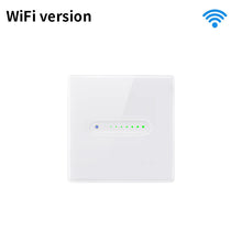 Variateur tactile blanc Wi-Fi à un canal avec voyants verts.