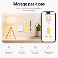 Variateur tactile reglage luminosite pas a pas