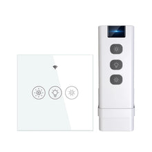 Variateur en verre Blanc Pur avec télécommande RF NéoGlow Comfort.