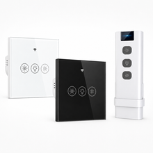 Variateurs en verre Blanc Pur et Noir Absolu avec télécommande RF.